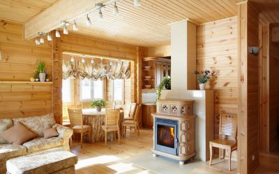 Finition d'une maison en bois à l'intérieur: exemples de l'intérieur